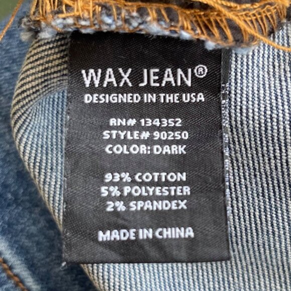 Wax Jean Collection Womens 7 28 Mom Blown Out Knee Ripped High Waist Denim 90250 - Picture 14 of 16
